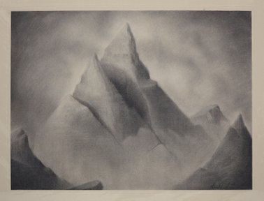 Fjellandskap - Mountain Landscape 59x44 cm