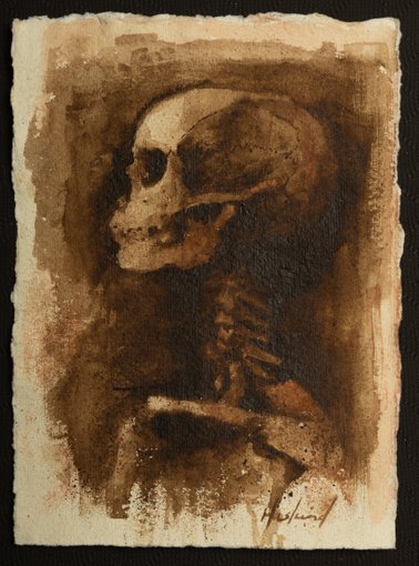 Skeleton - Skjelett 14,5x19,5cm 